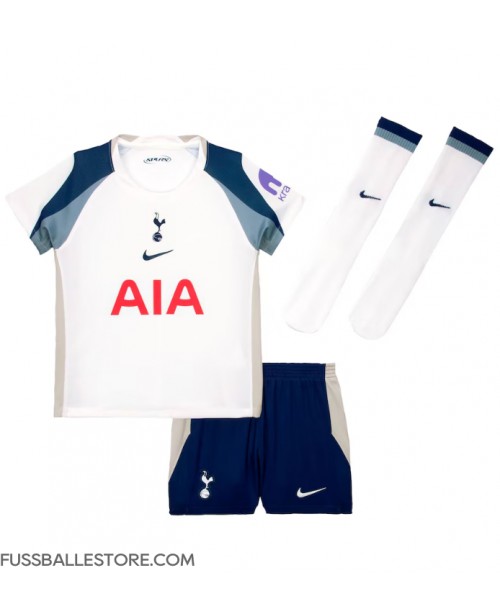 Günstige Tottenham Hotspur Xavi Simons #7 Heimtrikotsatz Kinder 2025-26 Kurzarm (+ Kurze Hosen)